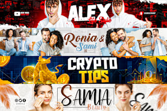 design an outstanding youtube banner and logo