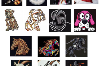 do live image digitize and 3d applique logo digitize