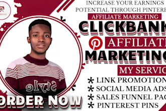 do pinterest marketing, affiliate marketing, clickbank sales funnel