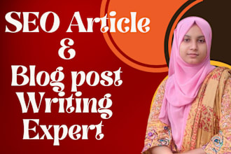 do excellent seo article writing, blog writing and content
