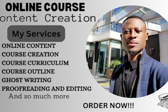 create online course content, elearning content, course content development
