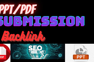 provide whitehat ppt pdf submission seo backlink