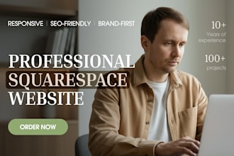develop a professional squarespace website for your brand or business