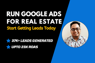 setup KPI focused google ads campaign for real estate agent
