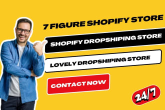 build a residual earnings dropshipping shopify store or shopify website