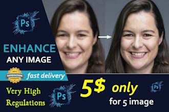 enhance, improve, restore and upscale low quality images and photos