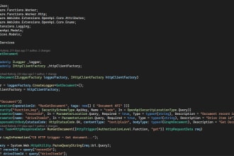 build your csharp API and azure function solution