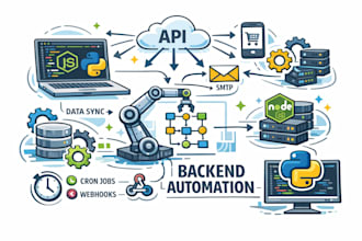 integrate rest apis and automate your backend with python