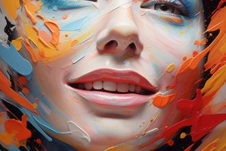 draw a digital abstract art illustration, prints