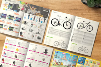 design a professional product catalog and sell sheet