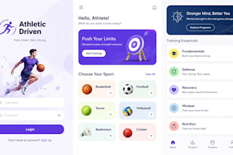 design modern mobile app UI UX with clickable prototype