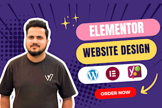 design wordpress website using elementor pro and divi