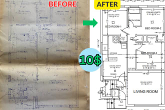 design 2d floor plan in autocad 24 hours delivery