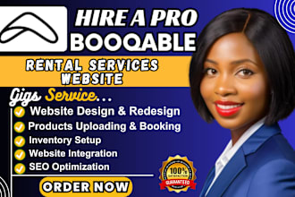 do booqable website setup, booqable rental website design online booking website