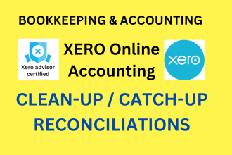 do xero bookkeeping clean up and catch up, reconciliation