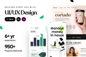 do website ui design, dashboard, mobile app, UI UX design, UI UX design