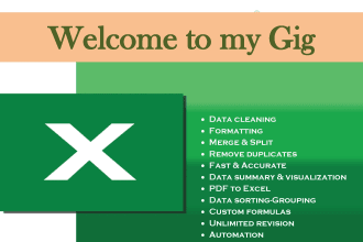 data cleaning, splitting, merging, and formatting
