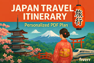 create a detailed japan itinerary fully customized for you