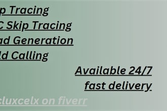 do bulk  and llc skip tracing for real estate business