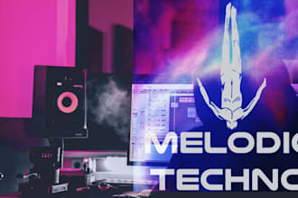 produce a melodic techno track for you