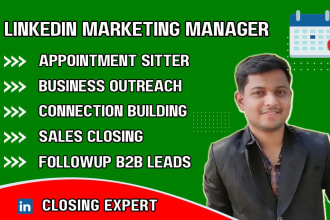 your b2b appointment setter or, linkedin marketing manager