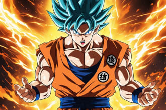 goku with custom  prompt msg me