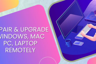 repair computer windows, mac PC, laptop, remotely