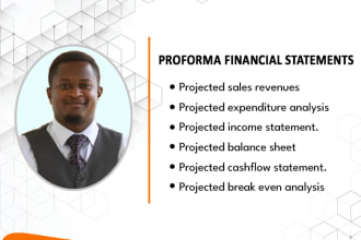 design proforma financial statements for you