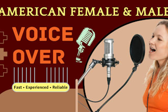 professionally record american english voiceover