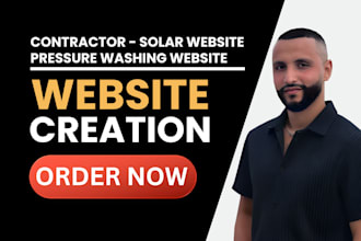 pressure washing website contractor website real estate website solar website
