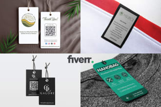design luxury clothing tag, hang tag, and clothing labels in 4hrs