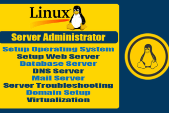 setup, configure and fix issues of linux server or vps
