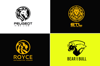 design an eagle, lion, falcon, animal logo and bird illustration high qua