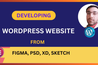 convert psd to html, psd to wordpress, figma to wordpress