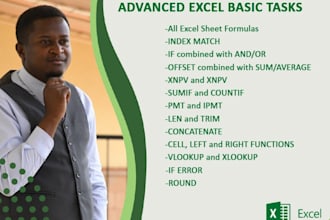 do advanced excel tasks for you