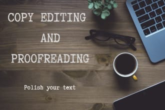 copy edit and proofread your written work