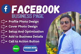 create and setup a facebook business page