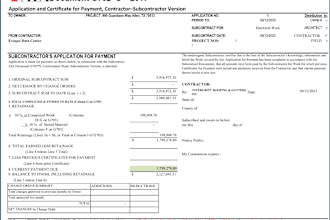 prepare aia contracts and payment applications for contractors and owners
