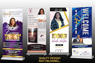 design a professional church, business and sport retractable banner