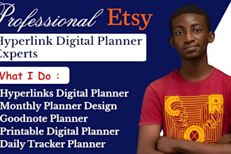 etsy hyperlinked planner design, digital product, etsy seo, digital journal etsy