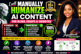 manually humanize ai content for blogs, essays, and websites