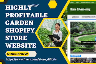 design garden shopify store landscape store plant shop horticulture website