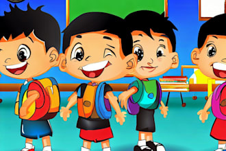 create unique caricature cartoon character design