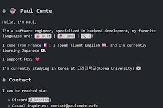 develop a program for you, in rust, java, c, cpp