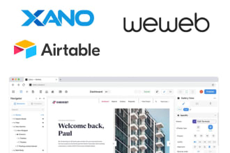 build web applications with weweb and xano or airtable