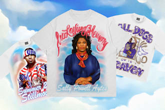 create 80s 90s airbrush graffiti streetwear clothing design