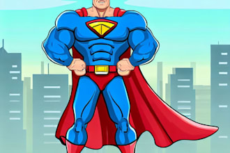 make super hero character design