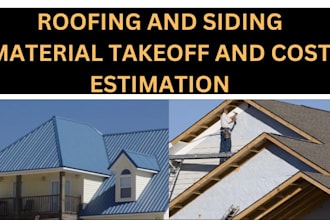 do roofing and siding material takeoff and cost estimation