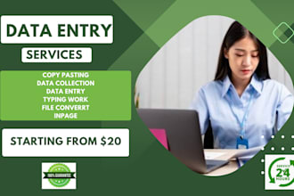 do form filling job for any data entry projects