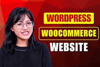 build responsive ecommerce website online store, design woocommerce website